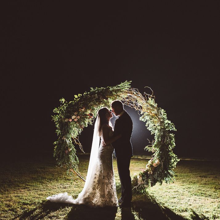 Firework display to end the night at Crouchers Orchards for intimate and relaxed wedding