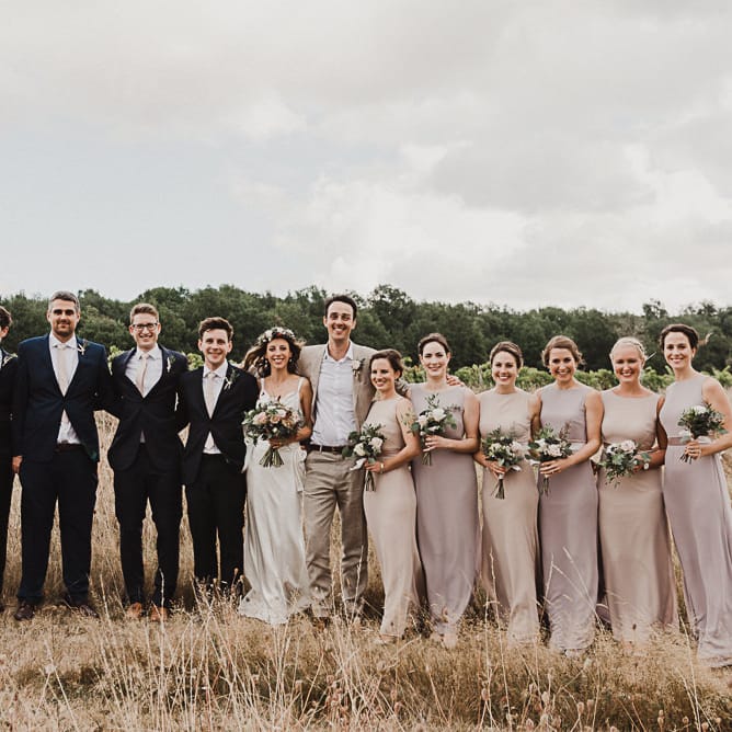 Chateau Rigaud | Bordeaux, France | Harvey Vintage Dress | Bridesmaids in ASOS | Florals by Flowers in The Vines