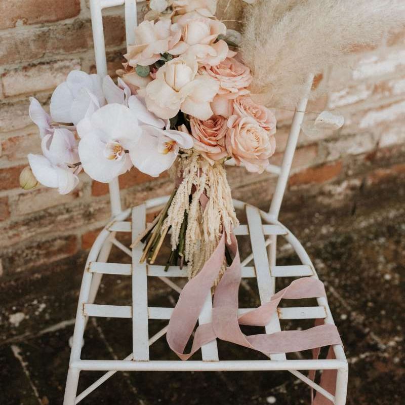 Blush orchid bouquet