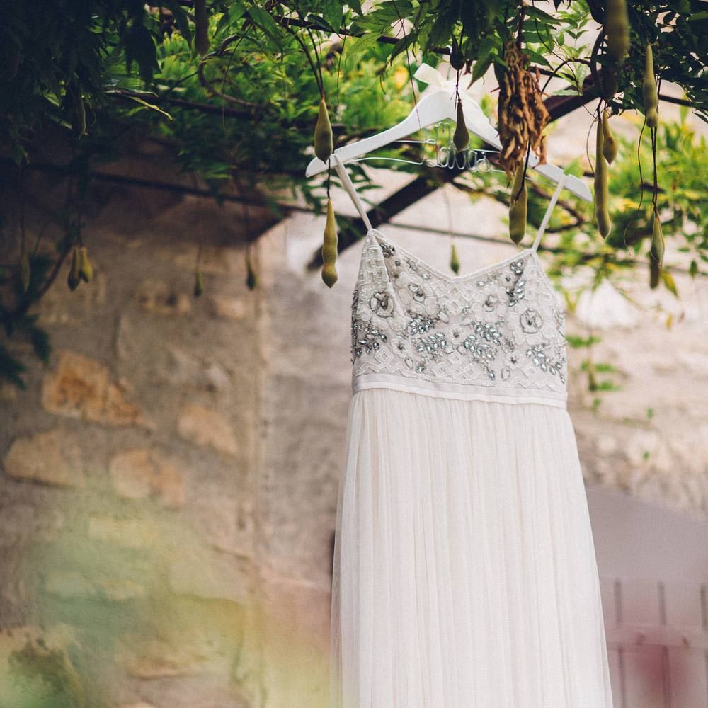 Needle &amp; Thread Wedding Dress | Outdoor Destination Wedding at Le Peit Hameau Wedding Venue Provence, South of France Planned by By Mademoiselle | Lovestruck Photography