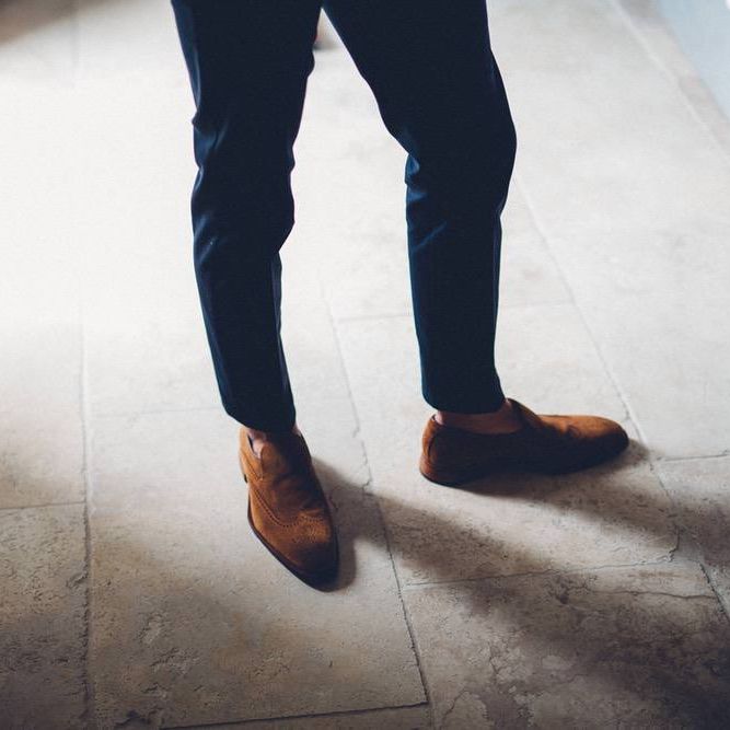 Groom in Reiss Chino's | Outdoor Destination Wedding at Le Peit Hameau Wedding Venue Provence, South of France Planned by By Mademoiselle | Lovestruck Photography