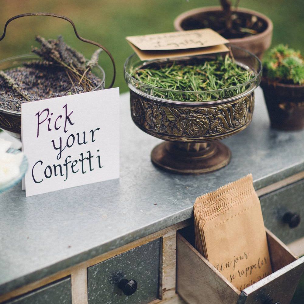 Confetti Station | Outdoor Destination Wedding at Le Peit Hameau Wedding Venue Provence, South of France Planned by By Mademoiselle | Lovestruck Photography