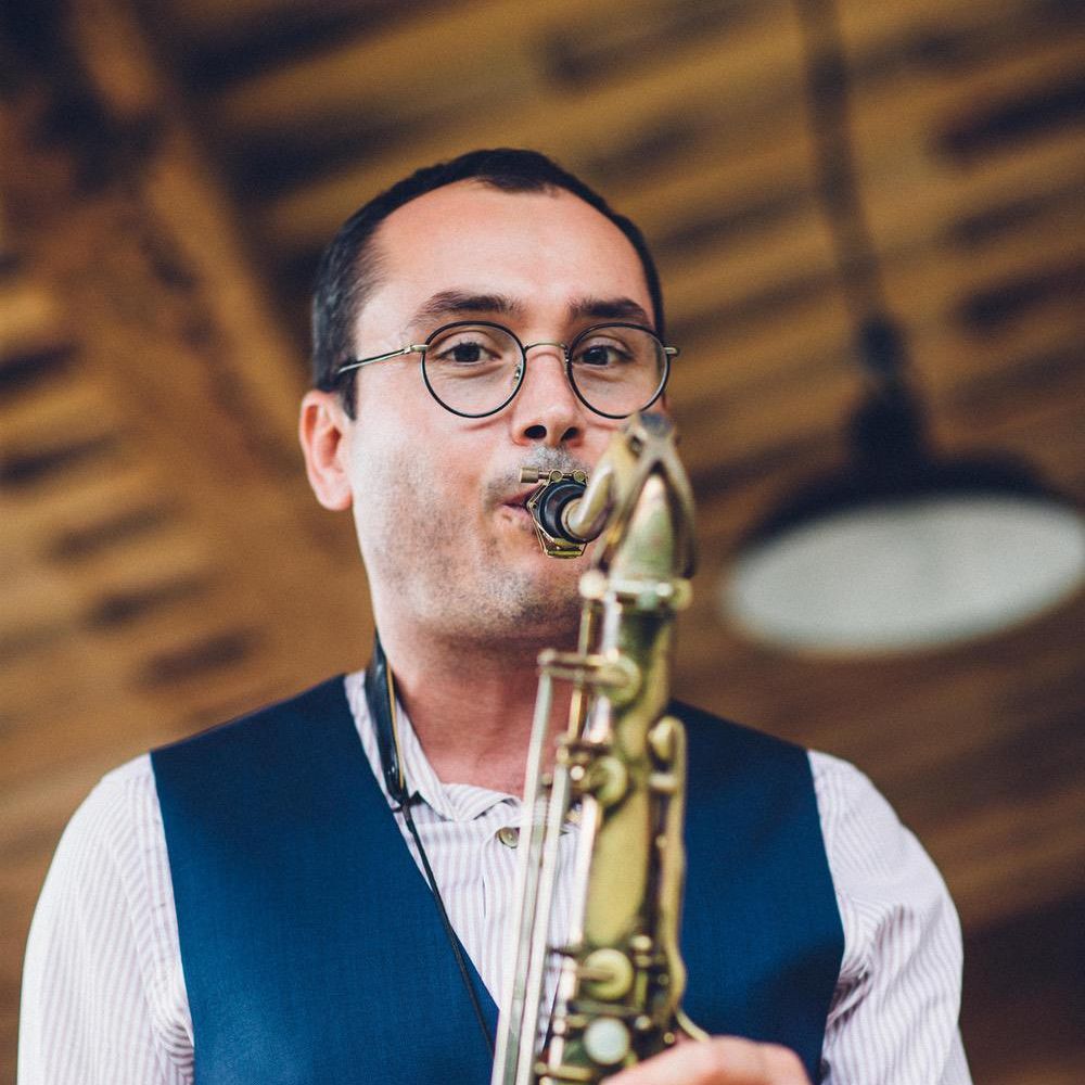 Saxophonist | Wedding Entertainment | Outdoor Destination Wedding at Le Peit Hameau Wedding Venue Provence, South of France Planned by By Mademoiselle | Lovestruck Photography
