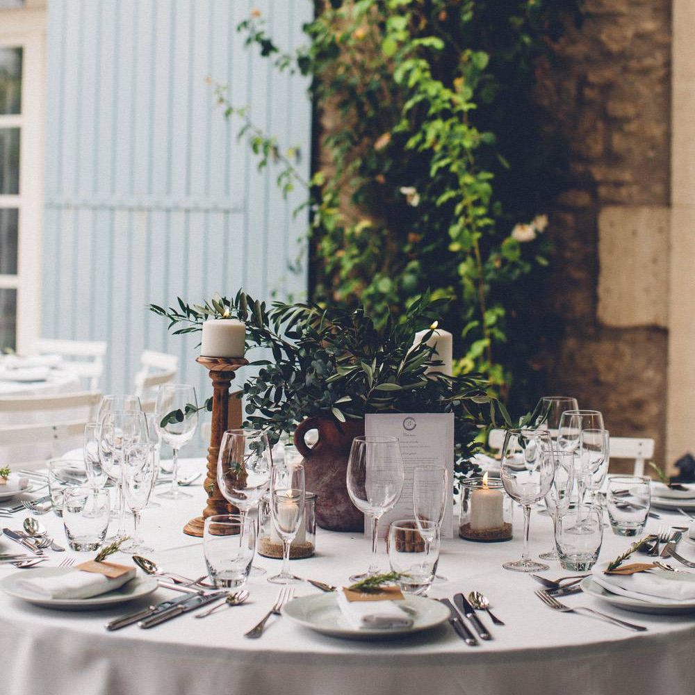 Table Decor | Outdoor Destination Wedding at Le Peit Hameau Wedding Venue Provence, South of France Planned by By Mademoiselle | Lovestruck Photography