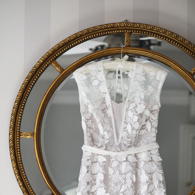 Phase Eight Wedding Dress with floral appliqué detailing