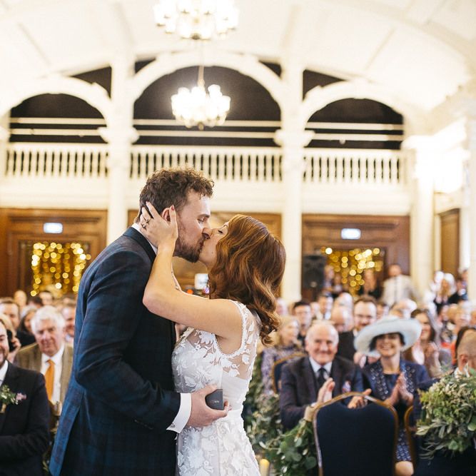 Bride and groom tie the knot at London ceremony