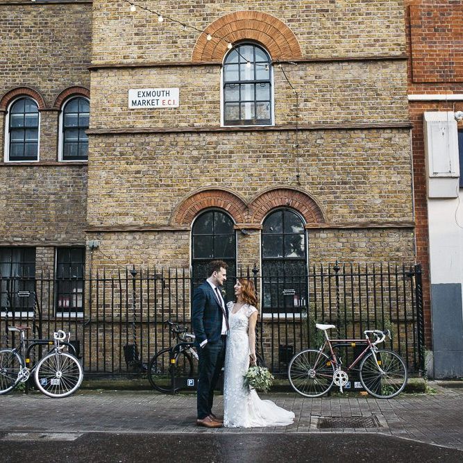 Bride and groom at London wedding