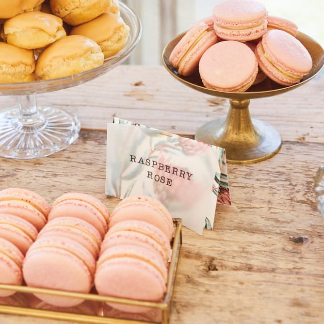 Pastel Coloured Macarons For Wedding Guests