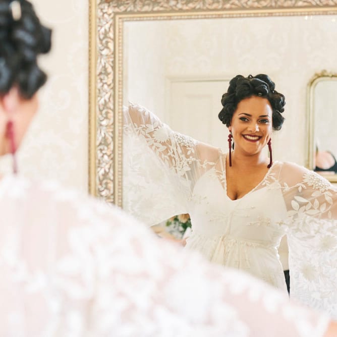 Kimono Sleeve Wedding Dress By Rue De Seine Bohemian Wedding At The Walled Garden Nottingham Images From Rose Images Wedding Photography