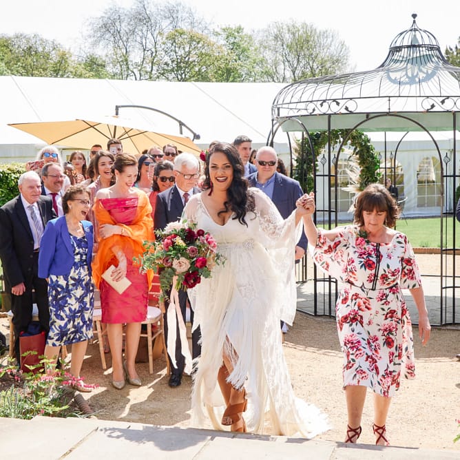 Kimono Sleeve Wedding Dress By Rue De Seine Bohemian Wedding At The Walled Garden Nottingham Images From Rose Images Wedding Photography