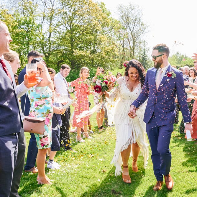 Kimono Sleeve Wedding Dress By Rue De Seine Bohemian Wedding At The Walled Garden Nottingham Images From Rose Images Wedding Photography