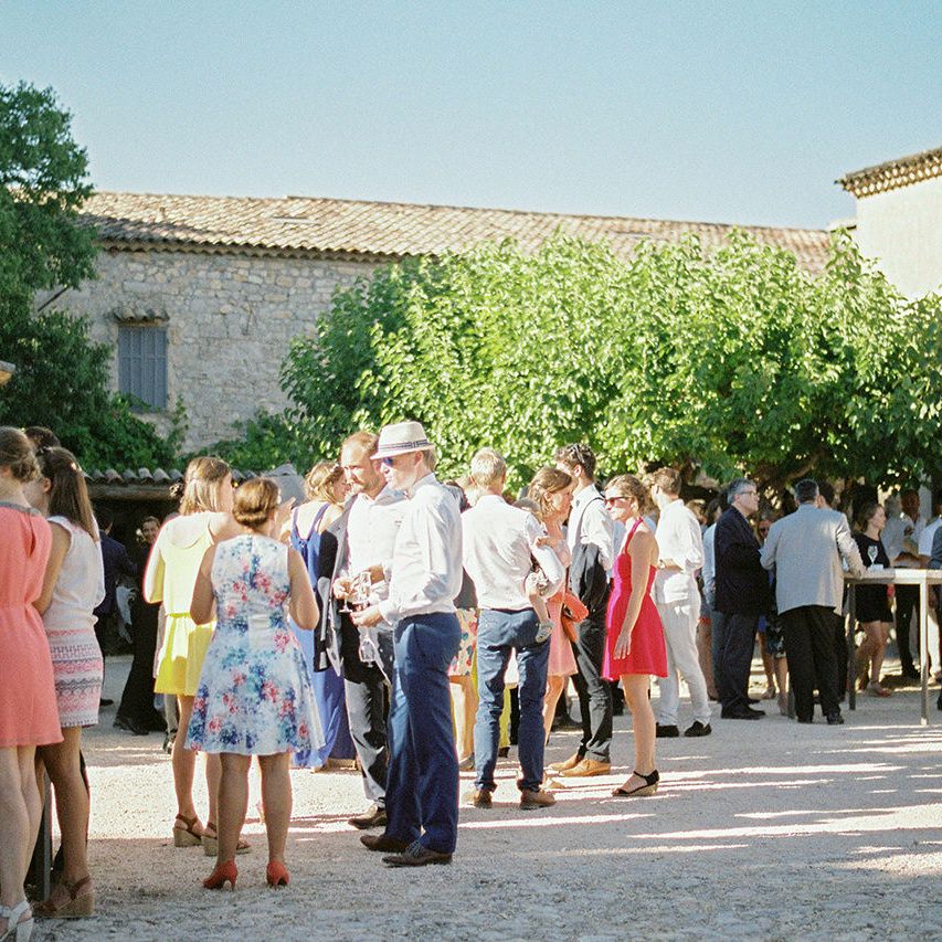 Outdoor Wedding at Commanderie de Peyrassol, Provence, France Styled by La Chuchoteuse | Lace Bridal Gown | Black Tie Suit | Rustic Stretch Tent Reception | Raisa Zwart Photography