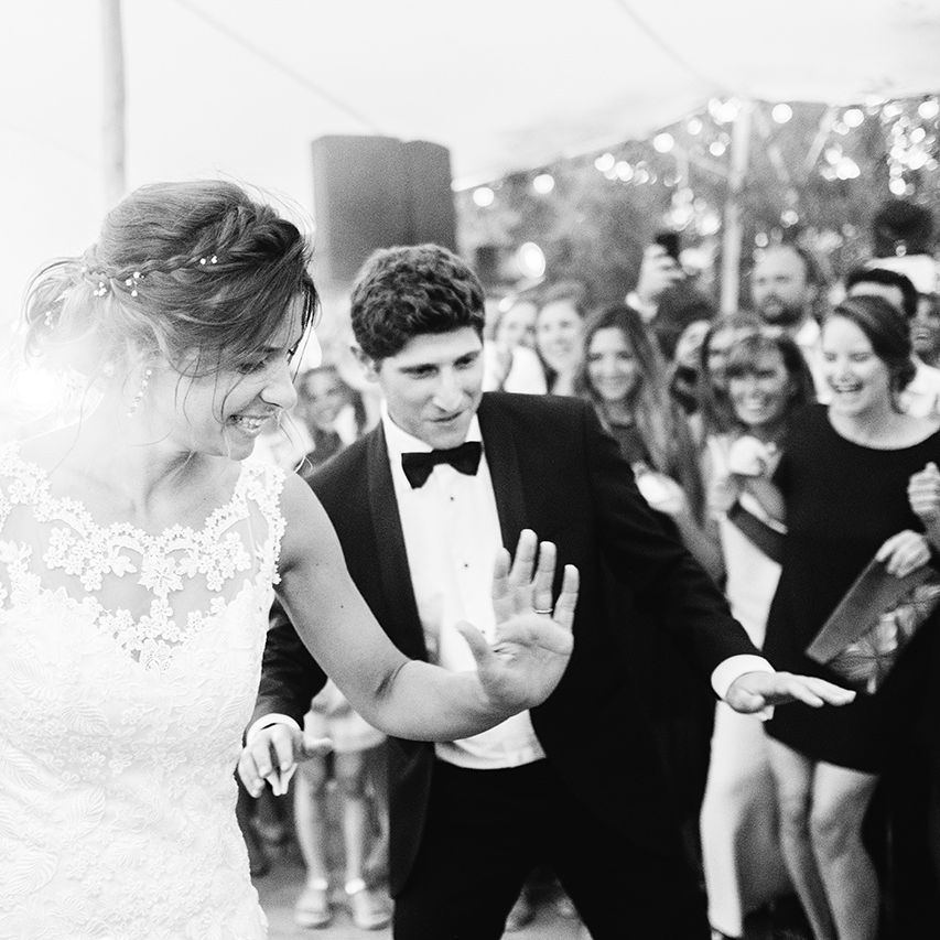 Elegant Bride in Lace Wedding Dress | Groom in Black Tie Suit | Outdoor Wedding at Commanderie de Peyrassol, Provence, France Styled by La Chuchoteuse | Lace Bridal Gown | Black Tie Suit | Rustic Stretch Tent Reception | Raisa Zwart Photography