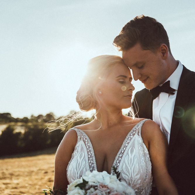 Galia Lahav Mermaid Style Wedding Dress // Longbourn Estate Barn // Images By The Vedrines // Bridesmaids In No.1 By Jenny Packham Dresses