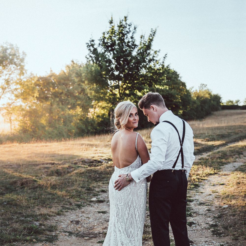 Galia Lahav Mermaid Style Wedding Dress // Longbourn Estate Barn // Images By The Vedrines // Bridesmaids In No.1 By Jenny Packham Dresses