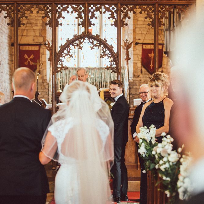 Mikaella Wedding Dress // Loose Up Do For Bride // Longbourn Barn Wedding // The Vedrines Photography