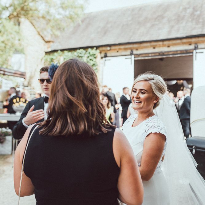 Mikaella Wedding Dress // Loose Up Do For Bride // Longbourn Barn Wedding // The Vedrines Photography