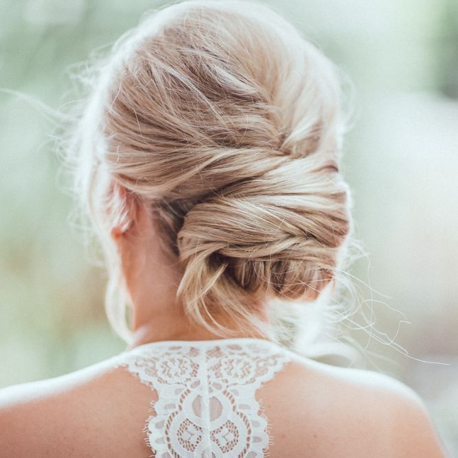Loose Up Do For Bride // Longbourn Barn Wedding // The Vedrines Photography