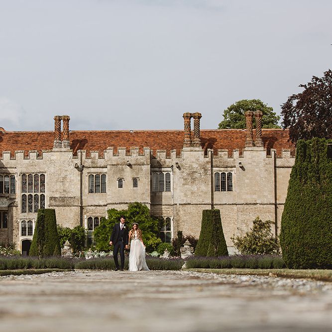 Geometric Details &amp; Hanging Foliage For Hengrave Hall Wedding With Outdoor Reception With Images From Sam And Louise Photography