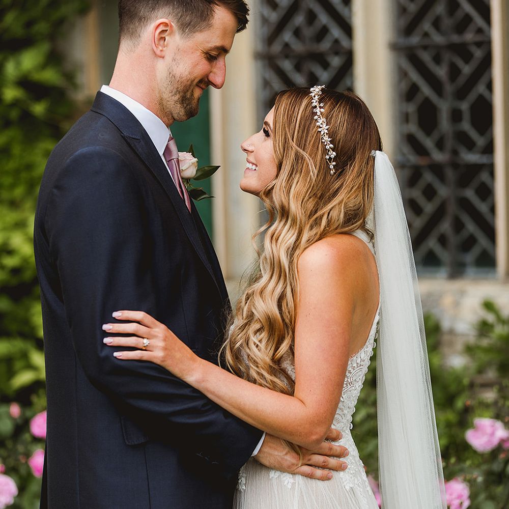 Geometric Details &amp; Hanging Foliage For Hengrave Hall Wedding With Outdoor Reception With Images From Sam And Louise Photography