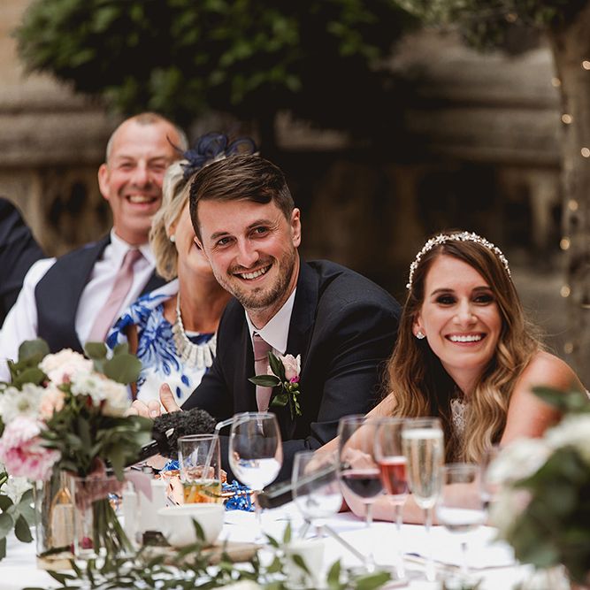 Geometric Details &amp; Hanging Foliage For Hengrave Hall Wedding With Outdoor Reception With Images From Sam And Louise Photography
