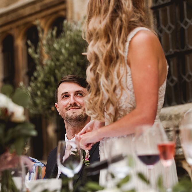 Geometric Details &amp; Hanging Foliage For Hengrave Hall Wedding With Outdoor Reception With Images From Sam And Louise Photography
