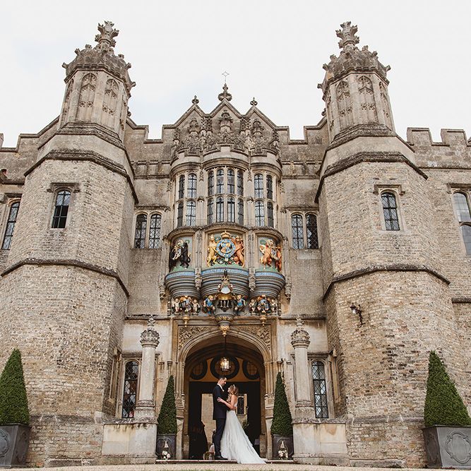 Geometric Details &amp; Hanging Foliage For Hengrave Hall Wedding With Outdoor Reception With Images From Sam And Louise Photography