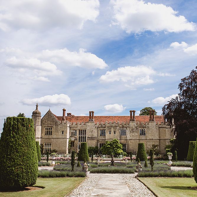 Geometric Details &amp; Hanging Foliage For Hengrave Hall Wedding With Outdoor Reception With Images From Sam And Louise Photography