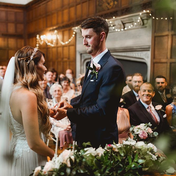 Geometric Details &amp; Hanging Foliage For Hengrave Hall Wedding With Outdoor Reception With Images From Sam And Louise Photography