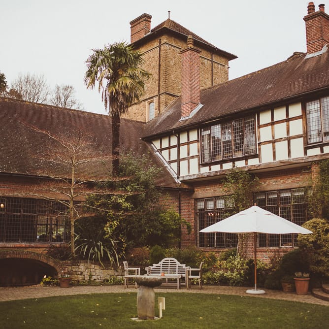 Burgundy &amp; Gold Winter Wedding at Ramster Hall Weddings, Surrey | Matt Penberthy Photography | John Harris Wedding Films