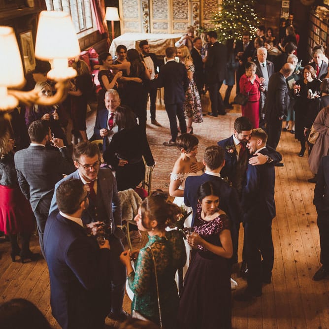 Burgundy &amp; Gold Winter Wedding at Ramster Hall Weddings, Surrey | Matt Penberthy Photography | John Harris Wedding Films