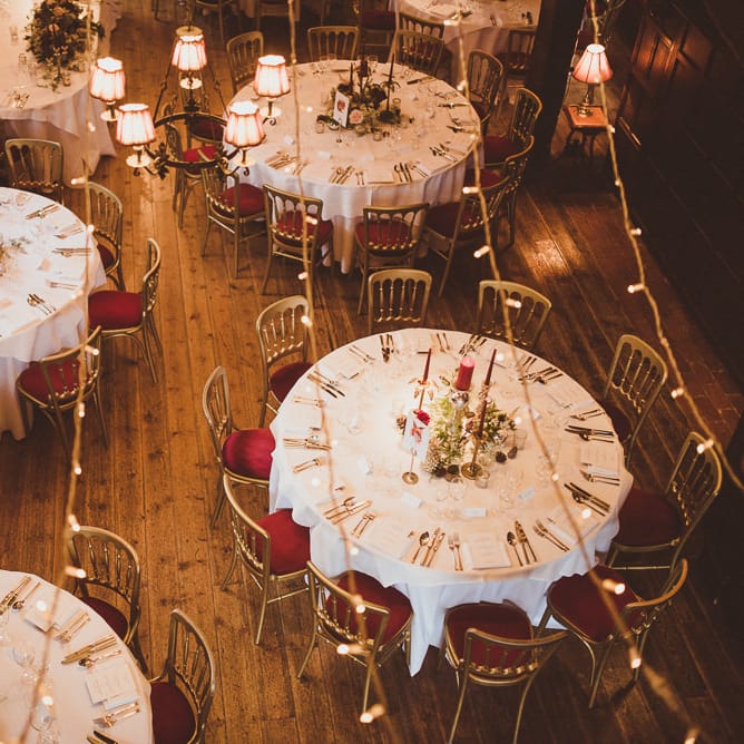 Burgundy &amp; Gold Winter Wedding at Ramster Hall Weddings, Surrey | Matt Penberthy Photography | John Harris Wedding Films