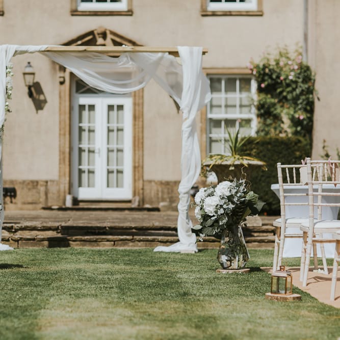 Outdoor Wedding Ceremony At Hethfelton House With Images From Dorset Wedding Photographer Paul Underhill
