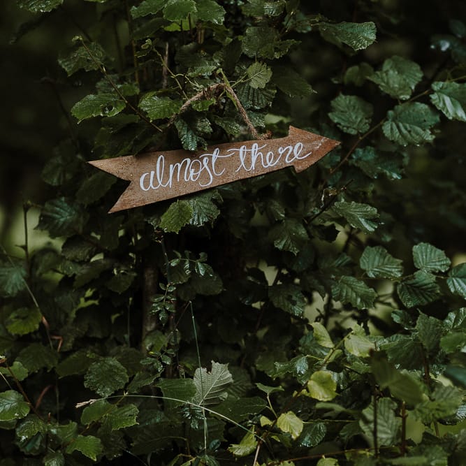 Wooden Arrow Direction Sign