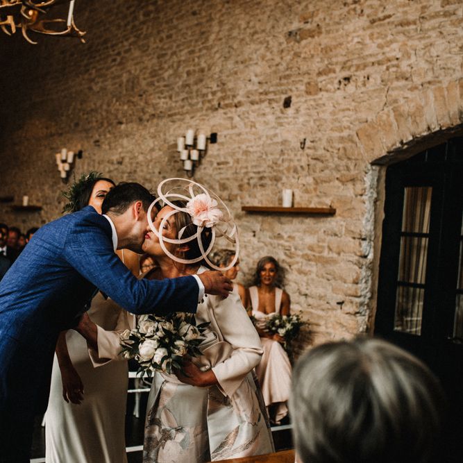Bride In The Row For Bohemian Wedding In The Cotswolds With PapaKata Tipi And Ceremony At Merriscourt With Images From Carla Blain Photography
