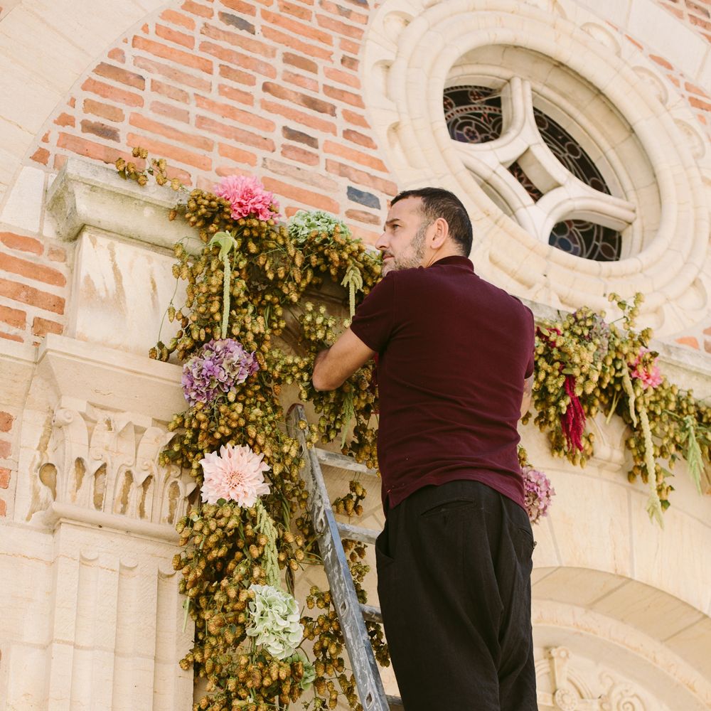 Floral Display | Stylish Two Day Wedding at Château de Varennes, Burgundy, France with I Do BBQ After Party Planned by Bulle &amp; Tulle | Troistudios Photography | Studio80  Film