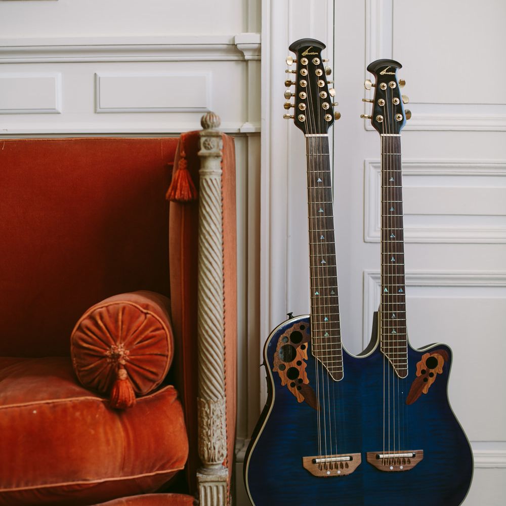 Guitar | Stylish Two Day Wedding at Château de Varennes, Burgundy, France with I Do BBQ After Party Planned by Bulle &amp; Tulle | Troistudios Photography | Studio80  Film