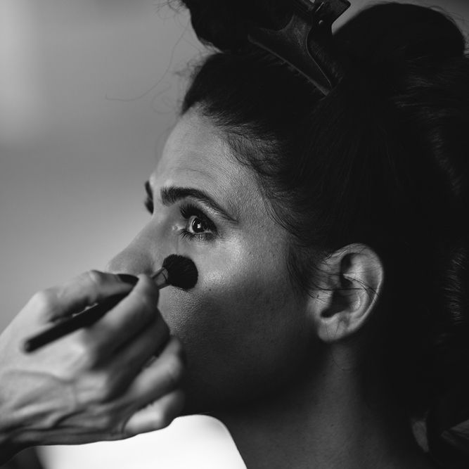 Bridal Makeup | Stylish Two Day Wedding at Château de Varennes, Burgundy, France with I Do BBQ After Party Planned by Bulle &amp; Tulle | Troistudios Photography | Studio80  Film