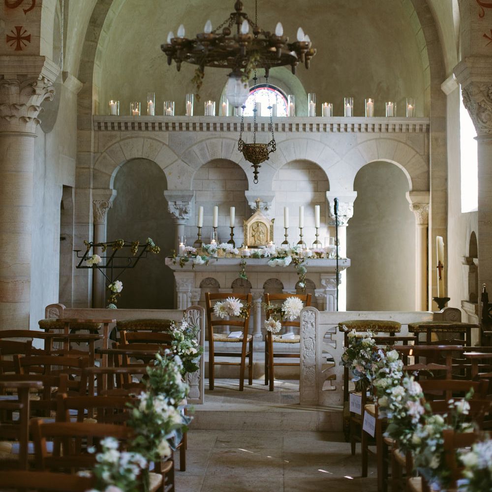 Church Wedding | Stylish Two Day Wedding at Château de Varennes, Burgundy, France with I Do BBQ After Party Planned by Bulle &amp; Tulle | Troistudios Photography | Studio80  Film