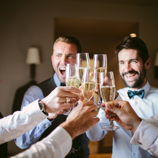 Groomsmen Wedding Morning | Stylish Two Day Wedding at Château de Varennes, Burgundy, France with I Do BBQ After Party Planned by Bulle &amp; Tulle | Troistudios Photography | Studio80  Film