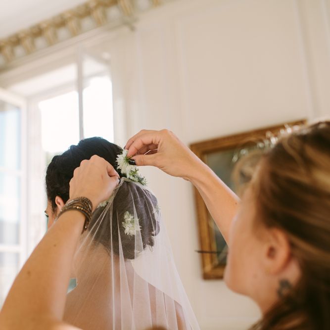 Wedding Morning Bridal Preparations | Stylish Two Day Wedding at Château de Varennes, Burgundy, France with I Do BBQ After Party Planned by Bulle &amp; Tulle | Troistudios Photography | Studio80  Film