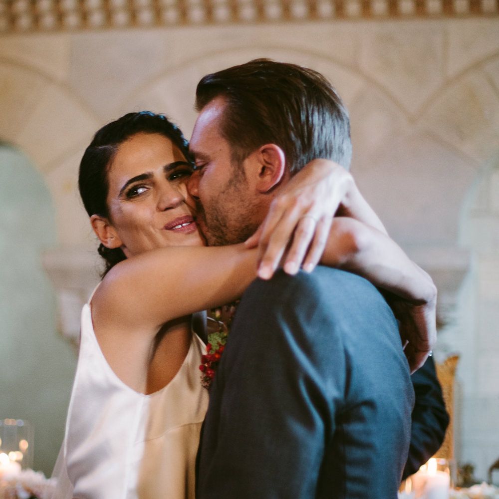 Church Ceremony | Bride in Delphine Manivet Bridal Separates | Groom in Ralph Lauren Suit | Stylish Two Day Wedding at Château de Varennes, Burgundy, France with I Do BBQ After Party Planned by Bulle &amp; Tulle | Troistudios Photography | Studio80  Film