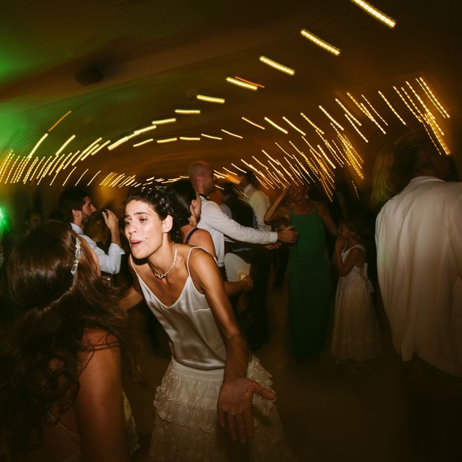 Bride in Delphine Manivet  Bridal Separates | Stylish Two Day Wedding at Château de Varennes, Burgundy, France with I Do BBQ After Party Planned by Bulle &amp; Tulle | Troistudios Photography | Studio80  Film