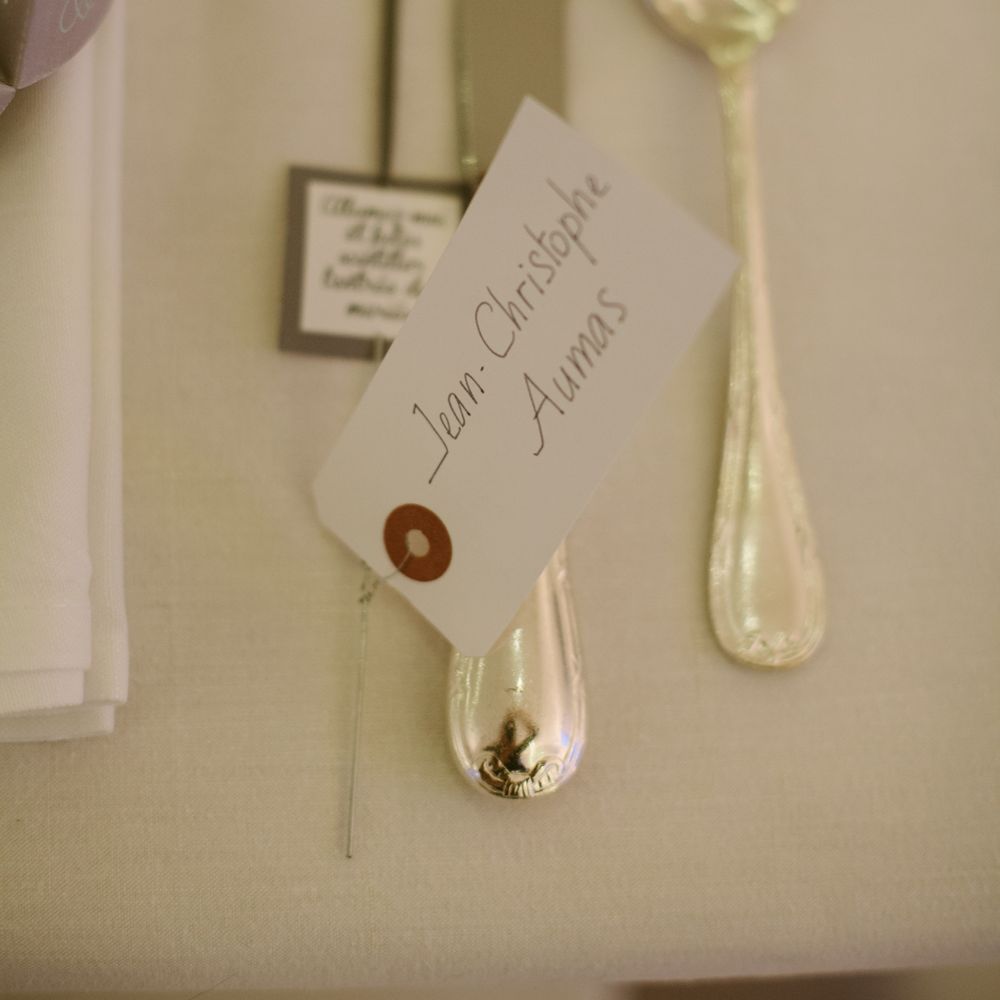 Place Setting | Stylish Two Day Wedding at Château de Varennes, Burgundy, France with I Do BBQ After Party Planned by Bulle &amp; Tulle | Troistudios Photography | Studio80  Film