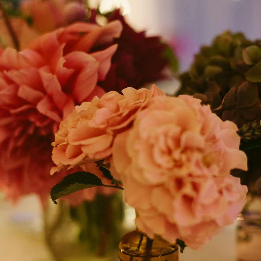 Pink Dahlia &amp; Caarnation Flowers | Stylish Two Day Wedding at Château de Varennes, Burgundy, France with I Do BBQ After Party Planned by Bulle &amp; Tulle | Troistudios Photography | Studio80  Film