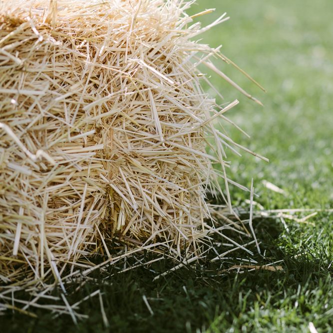 Hay bales | Stylish Two Day Wedding at Château de Varennes, Burgundy, France with I Do BBQ After Party Planned by Bulle &amp; Tulle | Troistudios Photography | Studio80  Film