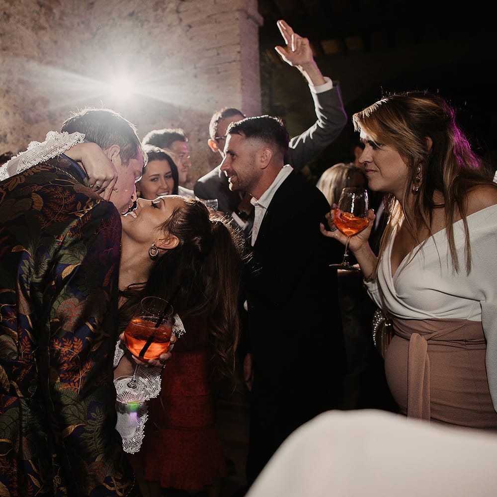 Bride and groom first dance