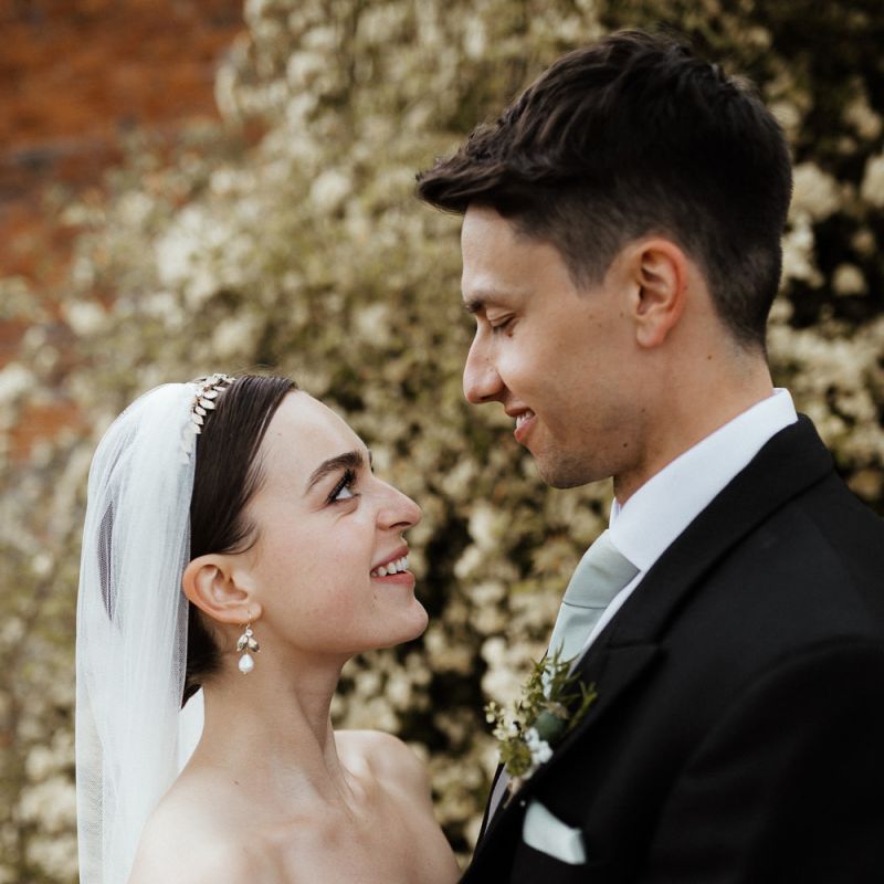Bridal Beauty With Veil And Crown