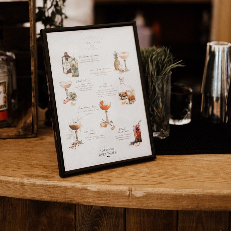 Wedding Cocktail Selection Sign
