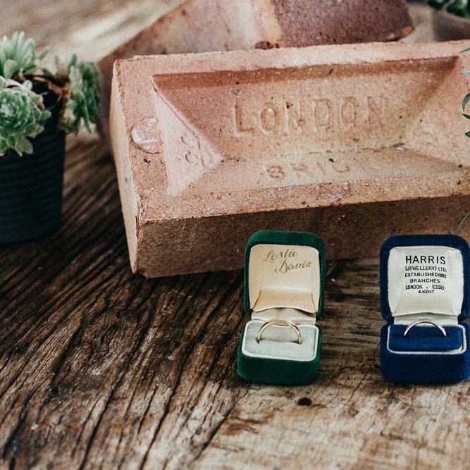 Gold Wedding Band | Silver Wedding Band | Same Sex Wedding with Industrial Styling at Wimborne House | Marmelo Photography